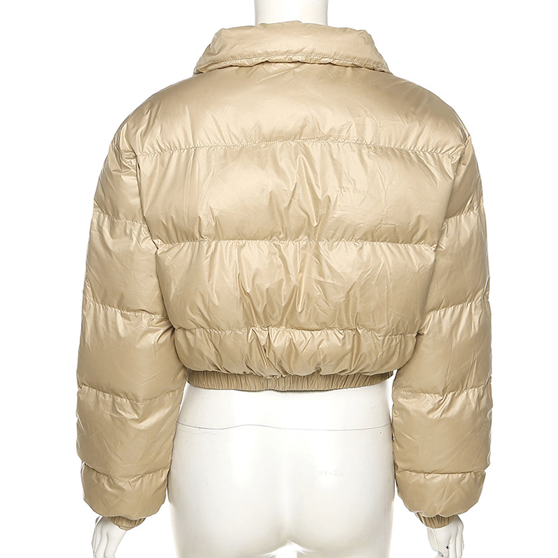 Cropped Jacket Zip Up