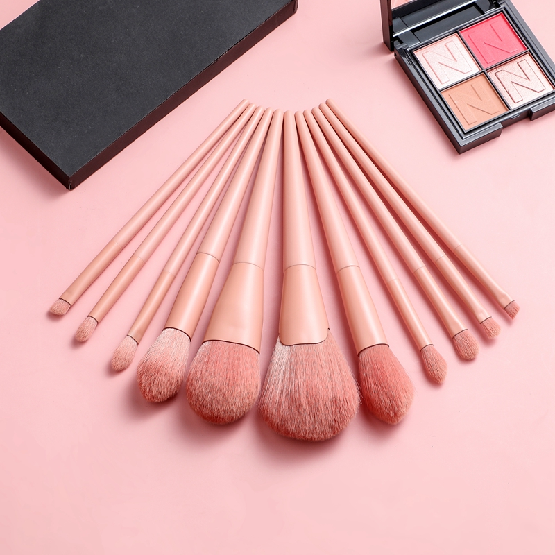 11 Pcs Soft Makeup Brushes Sets Maquiagem Foundation Powder Cosmetic Blush Eyeshadow Women Beauty Glitter Make Up Brush Tools