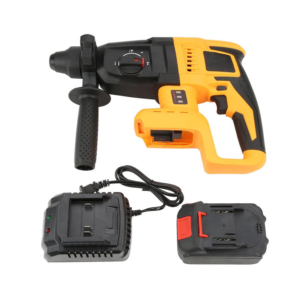 21V Cordless Lithium Battery Electric Rotatory Hammer Drill Rechargeable Power Tool Hammer