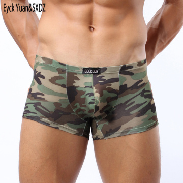 Hot Fashion Male Underwear Plus Size Men's Boxer Shorts Sexy Breathable Modal Boxer Tide Soldier Camouflage underwear
