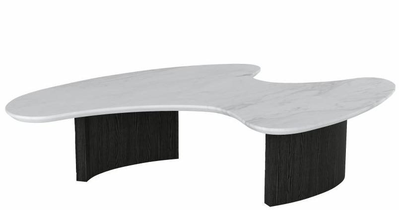 Natural marble coffee table