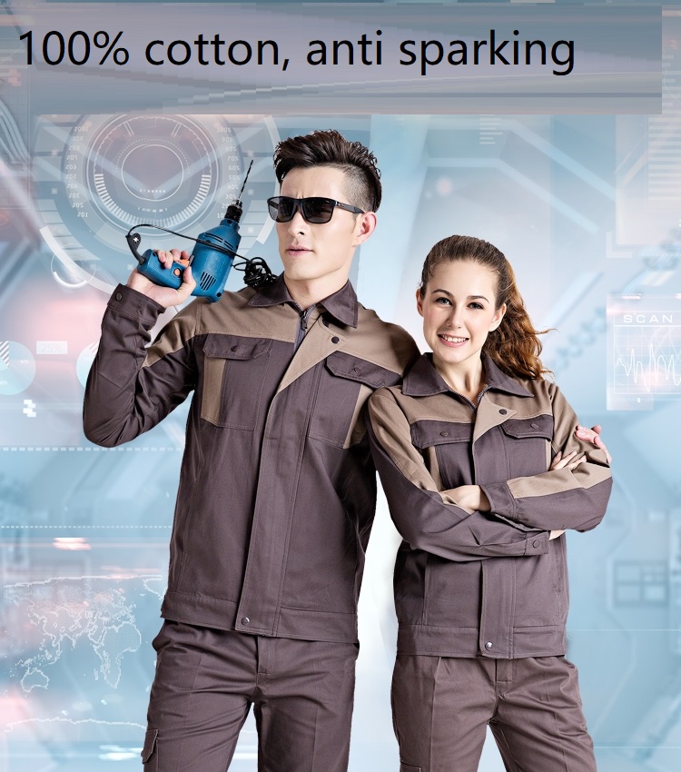 Cotton Welder suit Fashion work clothing Unisex jacket pants long sleeve wear resistant auto repair workshop uniform coveralls4X