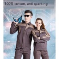 Cotton Welder suit Fashion work clothing Unisex jacket pants long sleeve wear resistant auto repair workshop uniform coveralls4X