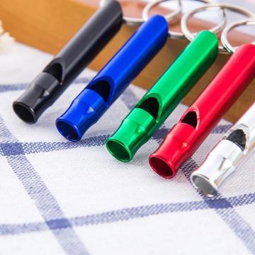 1PCS Emergency Survival Whistle Keychain Keyring Aluminum Alloy Camping Hiking Whistles Cheerleading Emergency Tool TSLM1