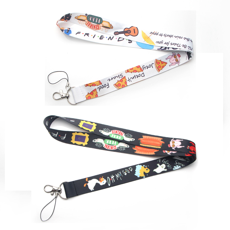 Friends cartoon cute keychain Accessories Safety Breakaway Mobile Phone USB ID Badge Holder Straps Tag Neck lanyard Camera E0506