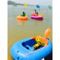PVC kids boat water toys portable inflatable kids bumper boat with electric motor