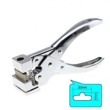 PVC Plastic ID T Punch Plier Hole paperboard stationery Office Paper Identity Cut Card Badge Tag Tool Slot Shape Cutter Puncher
