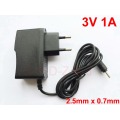 1PCS 3V 1A AC 100V-240V Converter Switching power adapter DC 1000mA Supply EU Plug DC 2.5mm x 0.7mm