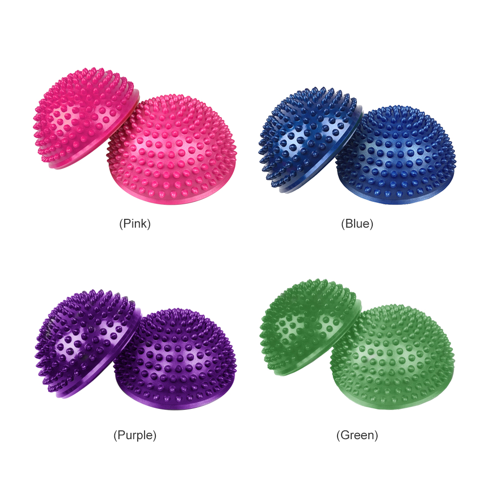 Yoga Half Ball Trigger Point Hand Foot Massage Ball Physiotherapy Exercise Stepping Stones PVC Balance Pods