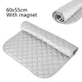 Magnetic Ironing Mat Laundry Pad Washer Dryer Heat Resistant Blanket Cover Board Silver Coated Padded Ironing Board Cover Heavy