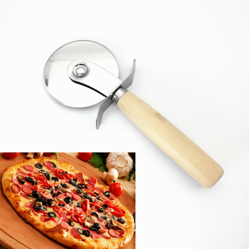 Pizza Cutter Stainless Steel Pizza Knife Cake Bread Pies Round Knife Cutter Pizza Tool Pizza Wheels Cooking Tool