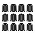 12pcs Tyre Valve Cap Car Tire Stem Valve Dust Cover With Seal Ring For Motorbike C6UB