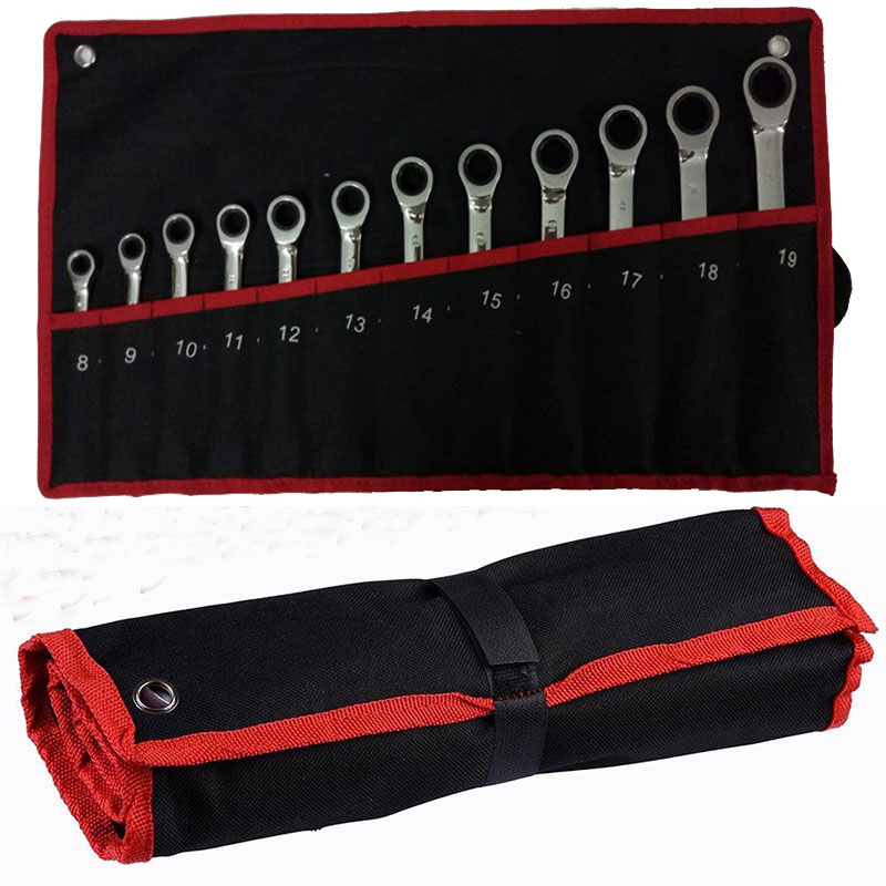 Durable ratchet wrench set plum blossom open combination wrench two-way double fast ratchet wrench auto repair tools