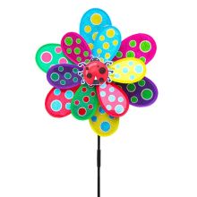 Sequins Colorful Dot Windmill Wind Spinner Home Garden Yard Decoration Kids Toys