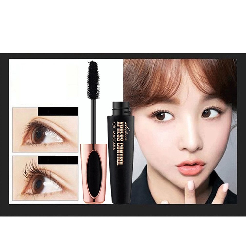 Membrane Plumping Mascara Waterproof Natural Thick And Long Curling Mascara Silicone Brush Head 4D Mascara