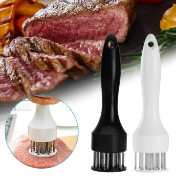 Stainless Steel Meat Tenderizer Needle Prong Steak Cooking Barbeque Manual Meat Grinders Parts Manual Food Processors Kitchen
