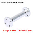 DIY 6DOF robot parts 10mm diameter manipulator mechanical extension arm flange rod metal aluminum alloy robot extension arm