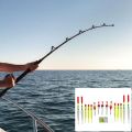 15pcs/set Fishing Float Line Fishing Bobber Group Equipment Tackle Hook Buoy Fish Floating Suit Slip Drift Tube Accessories