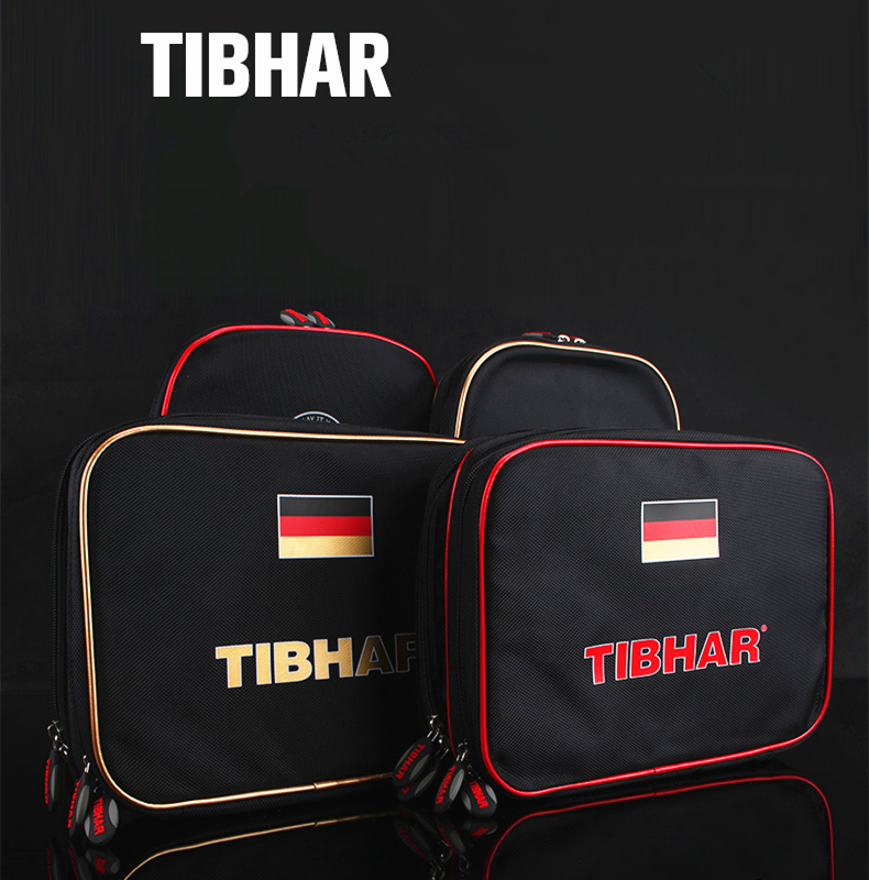 TIBHAR Table Tennis Rackets bag Germany National Team Double Layer square bat paddle ping pong case set