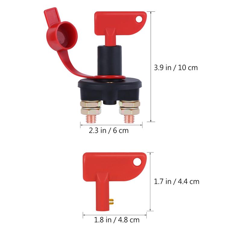 1PC WINOMO OFF Switch Durable Power Car Battery Isolator Disconnect Cut OFF Power Kill Switch For Automobiles Marine Car Boat