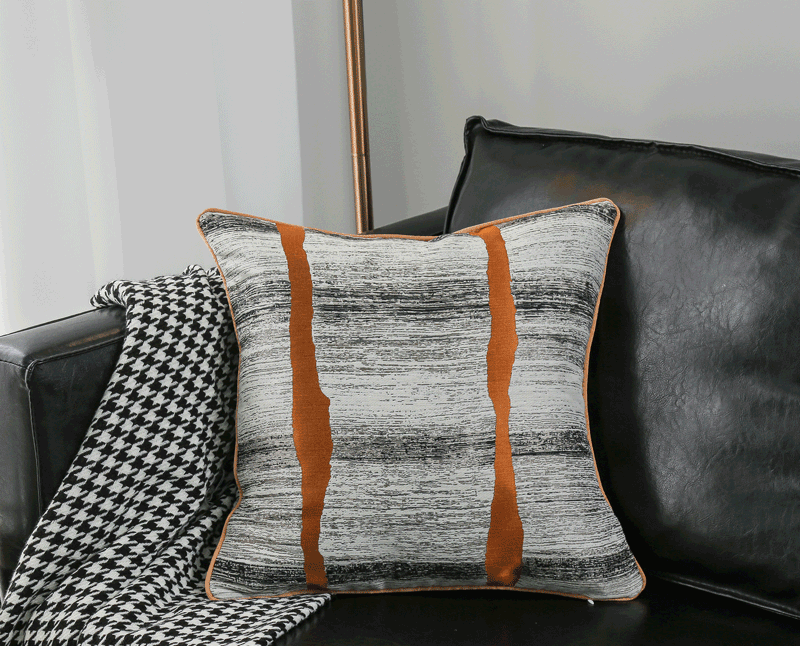 Luxury geometric dobby cushion cover 30*50cm 45*45cm solid pillow cover hotel sofa decorative pillowcase
