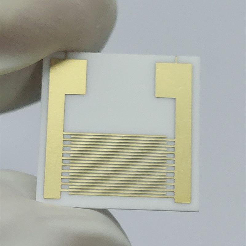 Line Width 100um Ceramic Interdigitated Electrode IDE Capacitor Array Biogas Humidity Sensor Chip