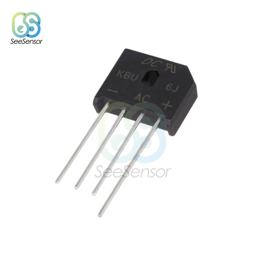 10Pcs/lot KBL608 KBL-608 KBU808 KBU6J 6A 800V 6A 600V 8A 800V Diode Bridge Rectifier