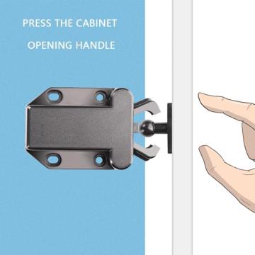 1Pcs Push To Open Beetles Magnetic Door Drawer Cabinet Device Catch Self-locking Suction Cupboard Rebound Door I0E2