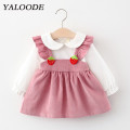 Girls Dresses Baby Girl Clothes 2020 Autumn Winter Strawberry Princess Party Baby Dress Vestidos Infant Toddler Clothing