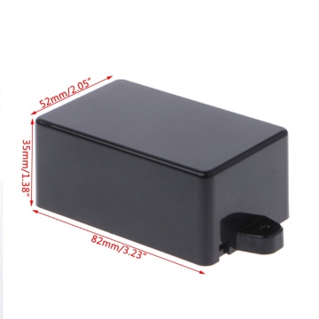 OOTDTY 65x38x22mm/82x52x35mm Connector Waterproof Plastic Electronic Enclosure Project Box Black Instrument Case