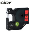Cidy 45017 Compatible Dymo D1 manager 12mm black on red label tape for Dymo Label Printer DYMO LM160 LM280 dymo PNP
