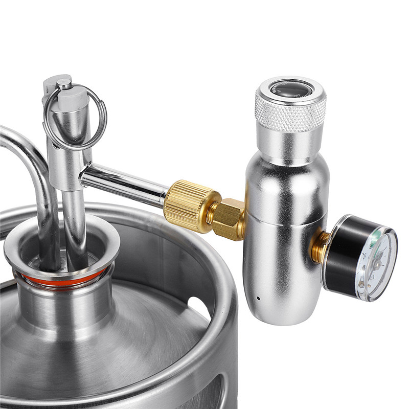 2L Durable Stainless Steel Wine Beer Keg Home Beer Dispenser Growler Beer Brewing Craft Mini Beer Keg With Faucet Pressurized