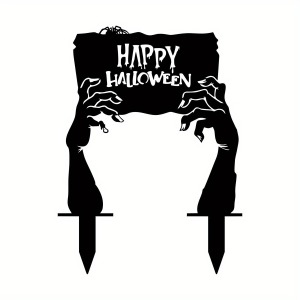 Zombie Hands Halloween Metal Garden Stake