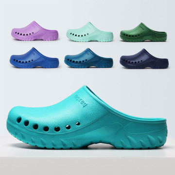 2020 High Quality Women's Summer Slippers EVA Clogs Surgical Shoes Hospital Anti-Slip Sandal Mules Medical Nursing Shoes