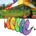 Foldable Rainbow Spiral Windmill Wind Spinner Camping Tent Home Garden Decor Hot