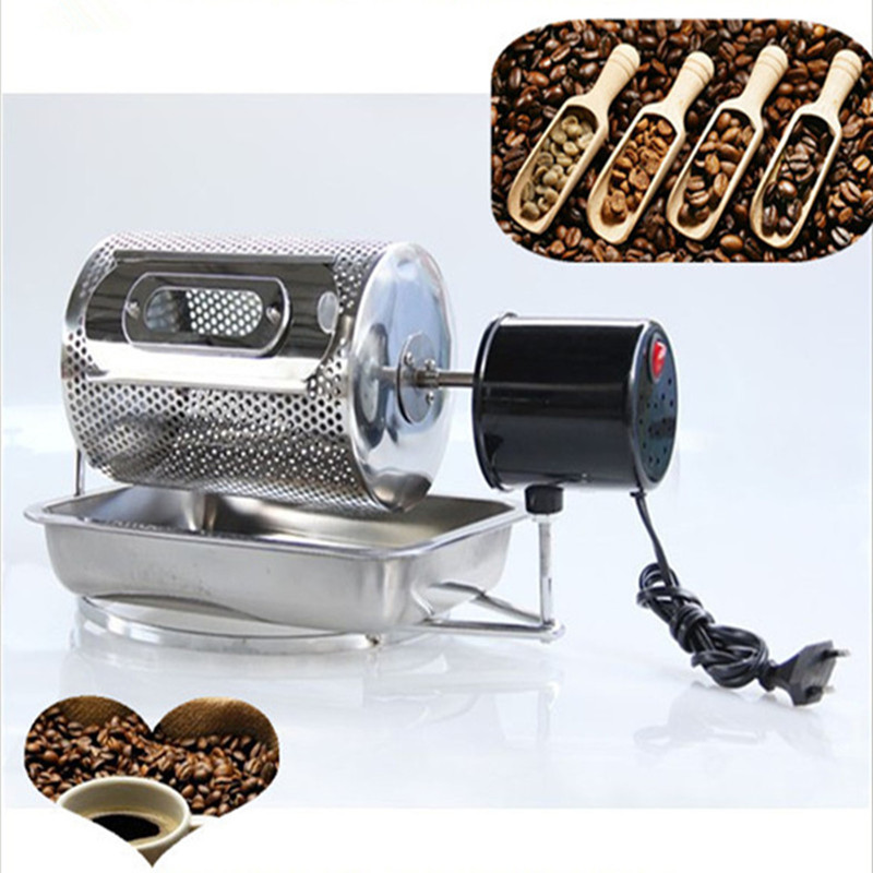 Mini drum coffee bean roaster