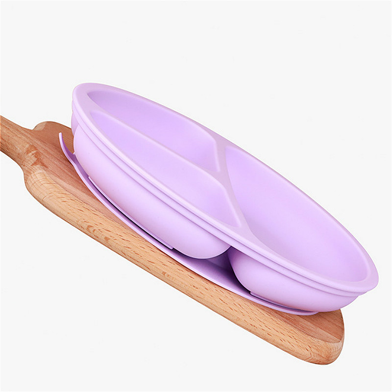 Children's Dishes Baby Silicone Sucker Bowl Baby Smile Face Plate Tableware Set Smile Face Baby Tableware Set Kids Plate