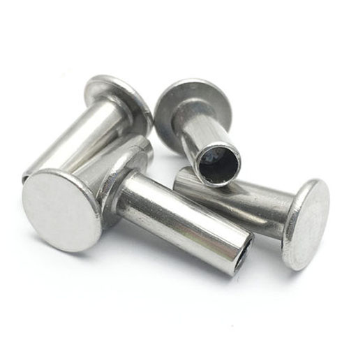 10pcs M5 Flat head Semi-tubular rivet Flats round heads Hollow Stainless steel 304 rivets 32mm-50mm Length