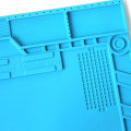 S-170 Insulation Pad Heat-Resistant Silicon Soldering Mat 480mm X 318mm Working Pad Desk Platform Solder Rework Repair Tools