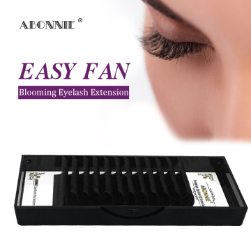 Abonnie Easy Fan 18-22mm 1s Blooming Auto-fan Premium Volume Fans False Eyelash Extension 0.03/0.05/0.07 C/D Curl