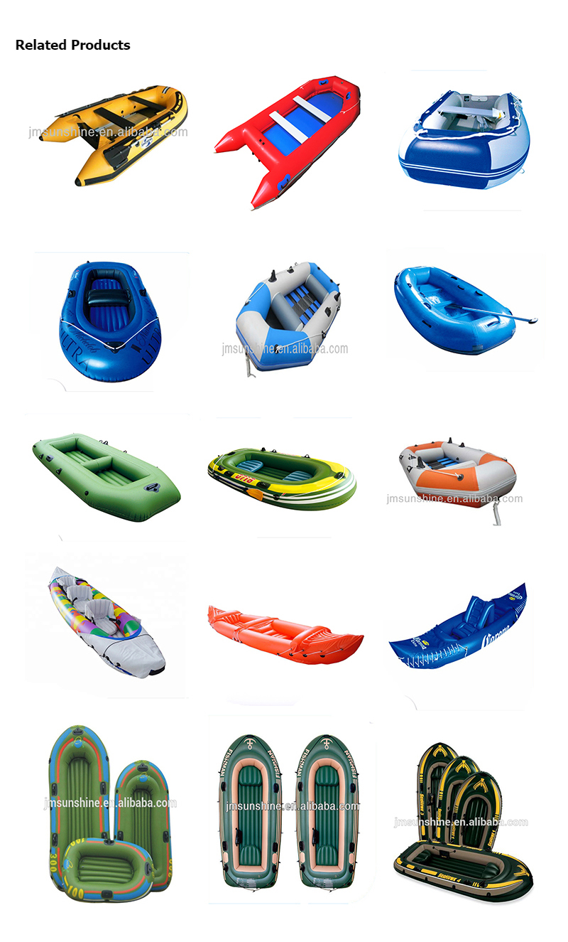 3 person PVC Material Flat Bottom Inflatable Boat_05