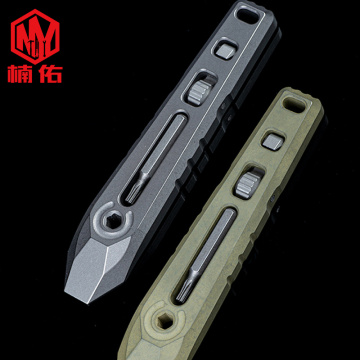 Titanium Alloy TC21 Crowbar Outdoor Survival Defense EDC Multi-Function Bottle Opener Portable Screwdriver