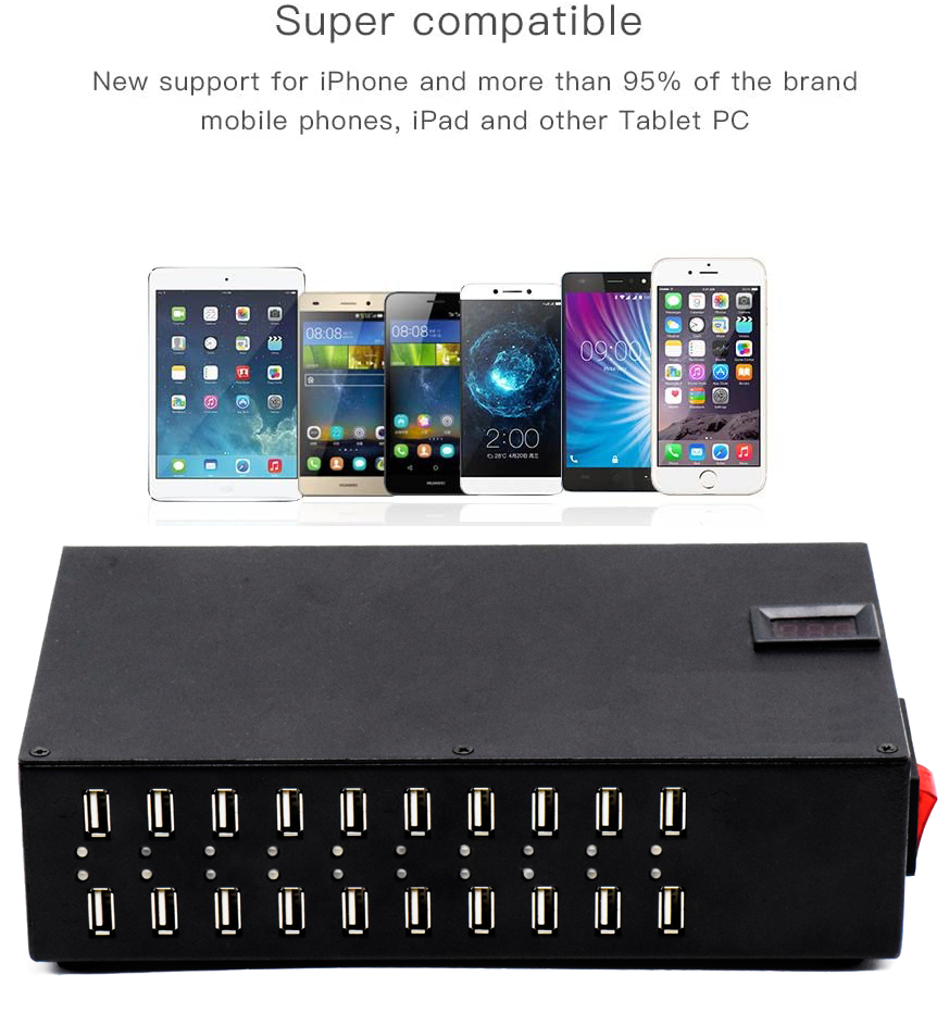 Smart USB Fast charger with lights   