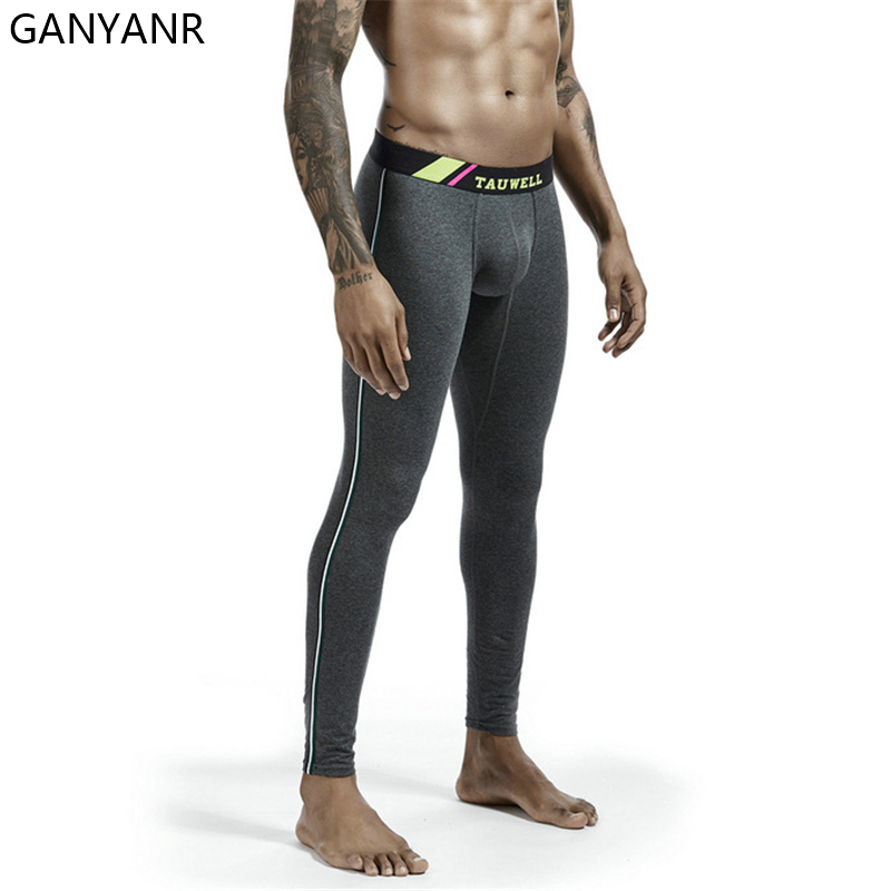 GANYANR Compression Pants Gym Running Tights Men Leggings Sportswear Fitness Sport Sexy Basketball Yoga Skins Jogging Training