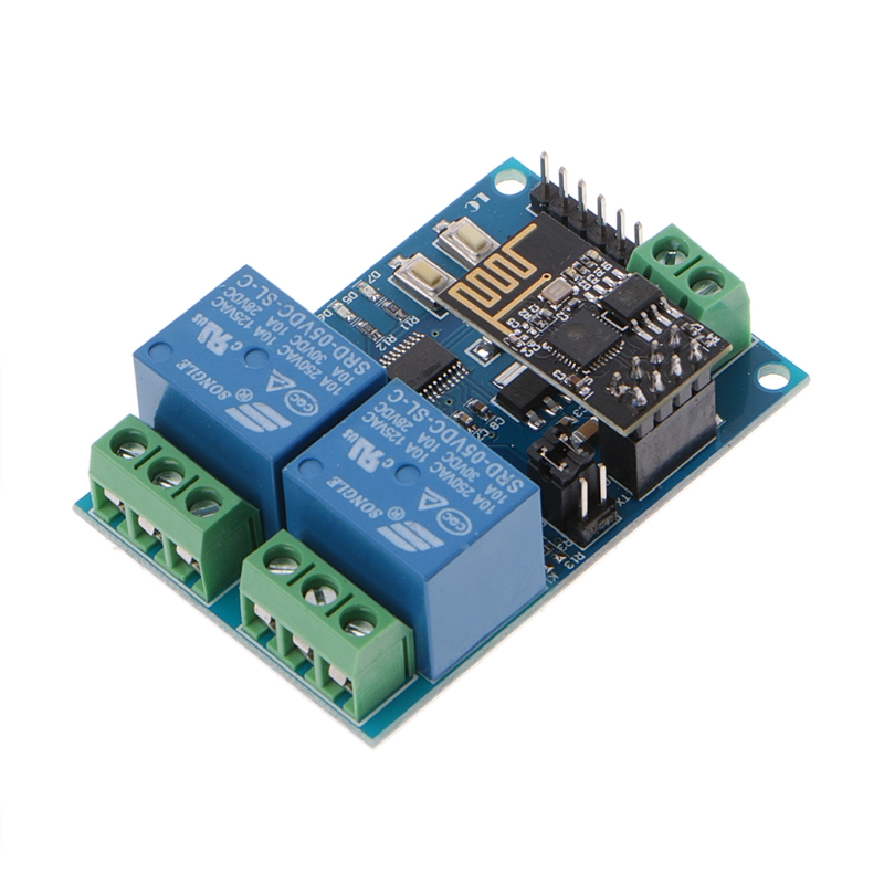 WIFI Relay Module ESP8266 IOT APP Controller 2-Channel For Smart Home 5V Dls HOmeful