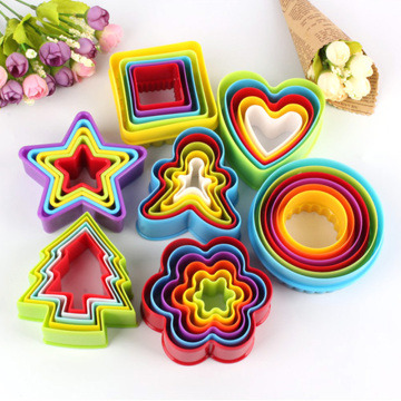 7Types Fruit Cut Star Shape Fondant Cake Desszer Plunger Mould Mold Cutter Tools Dough Baking Cookie Tool Kitchen DIY Food Knife