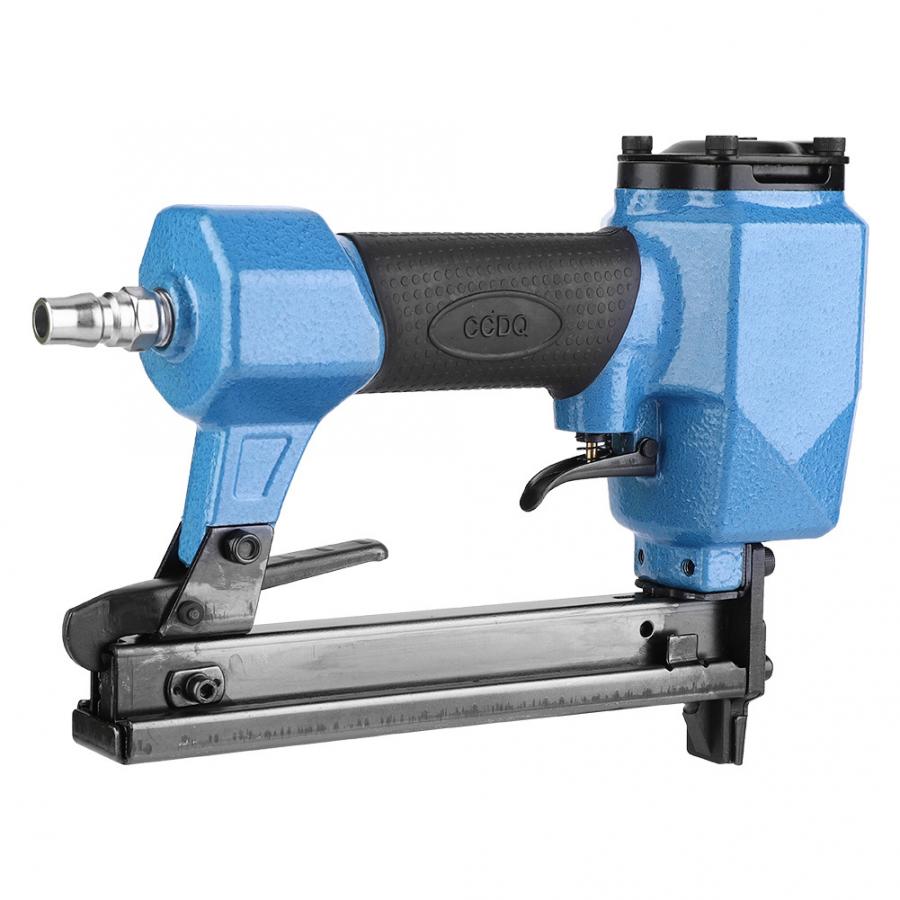 U-type Pneumatic Air Stapler Nailer Fine Stapler 10-22mm 4-8Mpa Blue Nailer Woodworking Pneumatic Air Power Gun Riveter