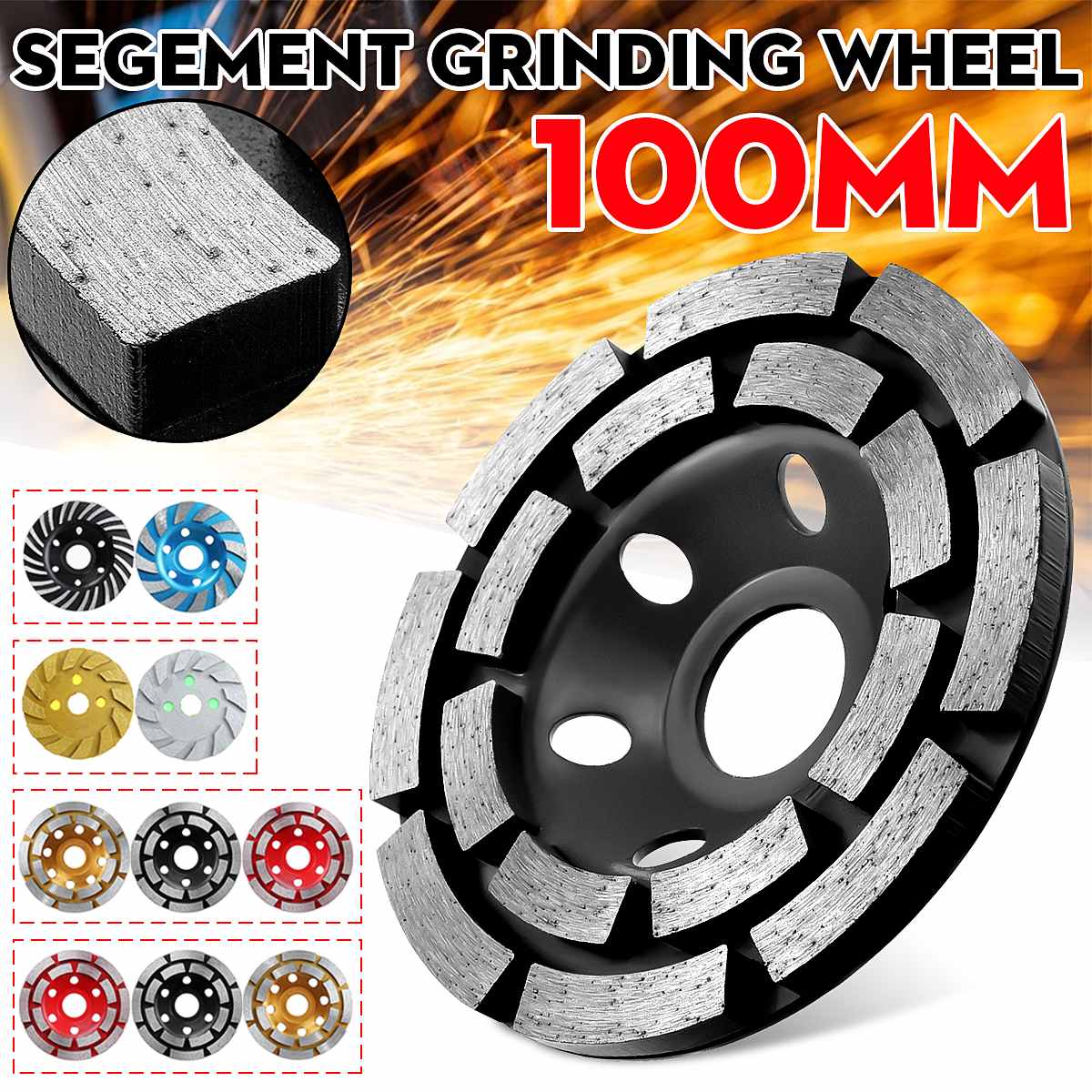 100mm 4inch Diamond Grinding Disc Abrasive Concrete Tools Grinder Wheel Granite Stone Cutting Masonry Wheels Cup Saw Blade Tools