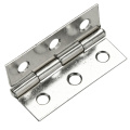 20 Pcs Silver Stainless Steel 6 Mounting Holes Butt Hinges 2.5 inches Long