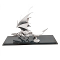 DIY Assembled Model Kit 3D Stainless Steel Assembled Detachable Model Puzzle Ornaments - Ice Dragon